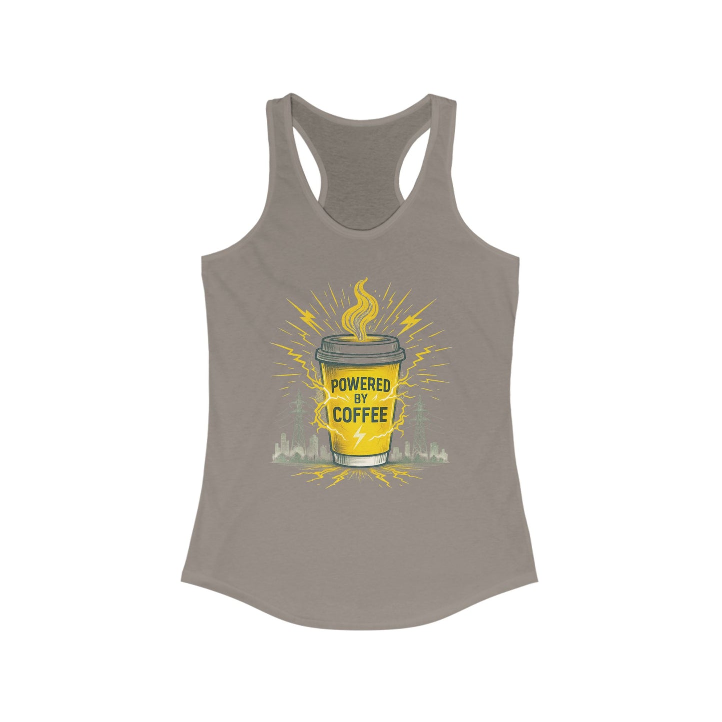 Powered by Coffee Racerback Tank for Women