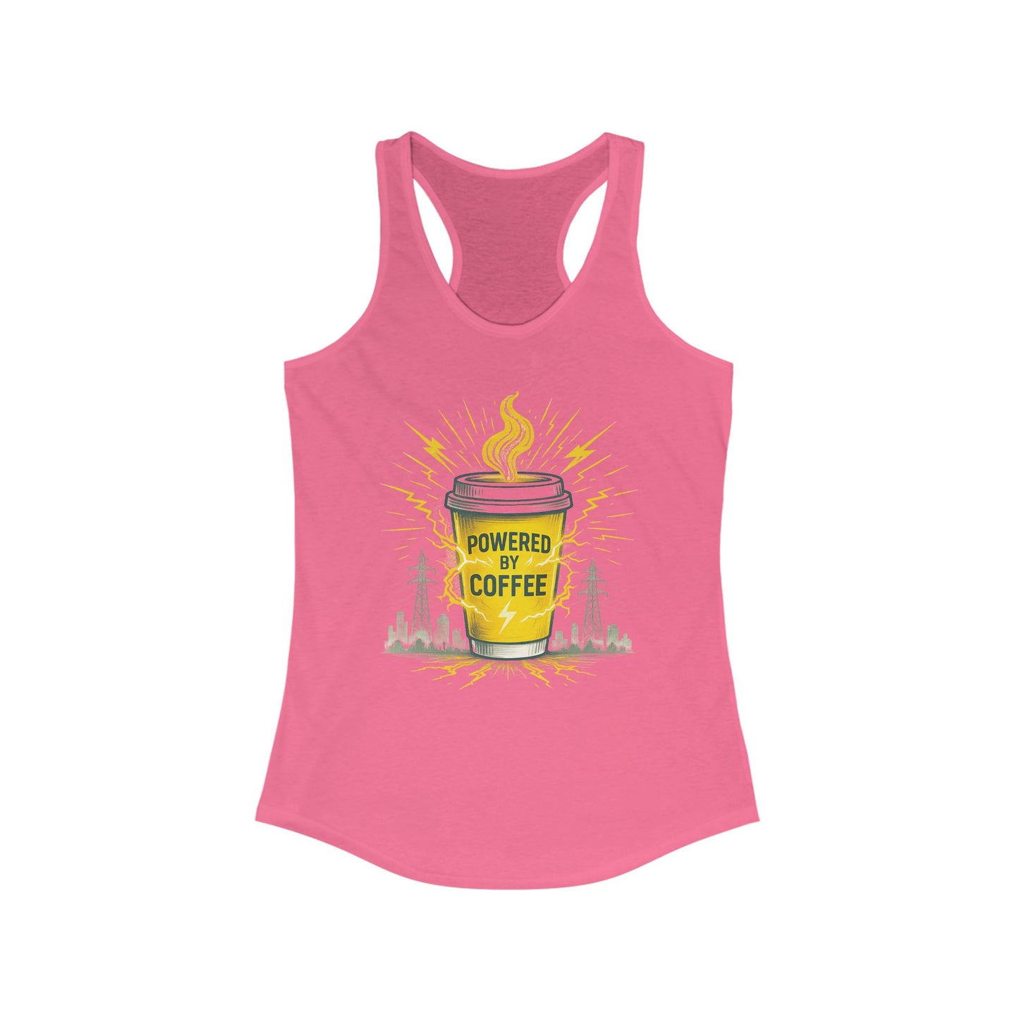 Powered by Coffee Racerback Tank for Women