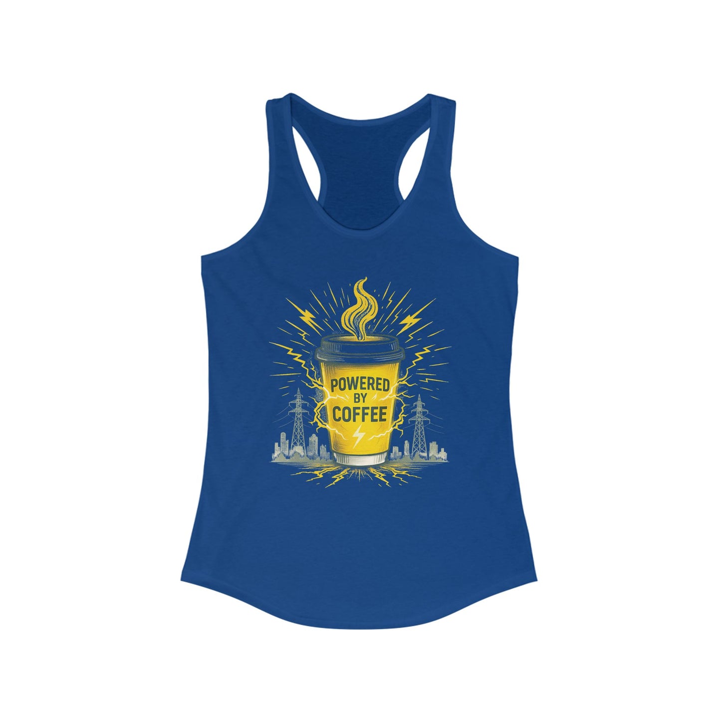 Powered by Coffee Racerback Tank for Women