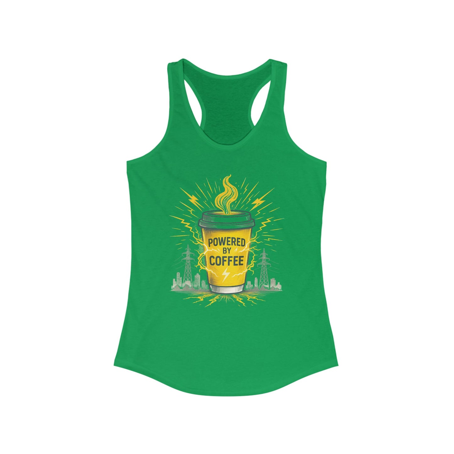 Powered by Coffee Racerback Tank for Women