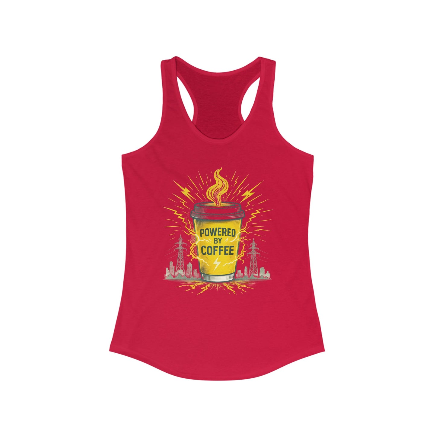 Powered by Coffee Racerback Tank for Women