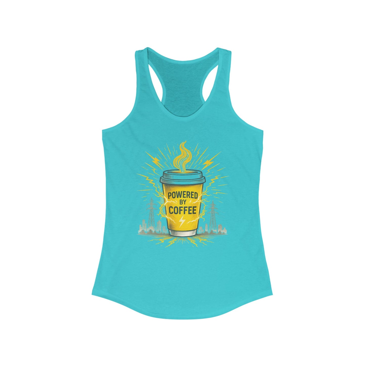 Powered by Coffee Racerback Tank for Women