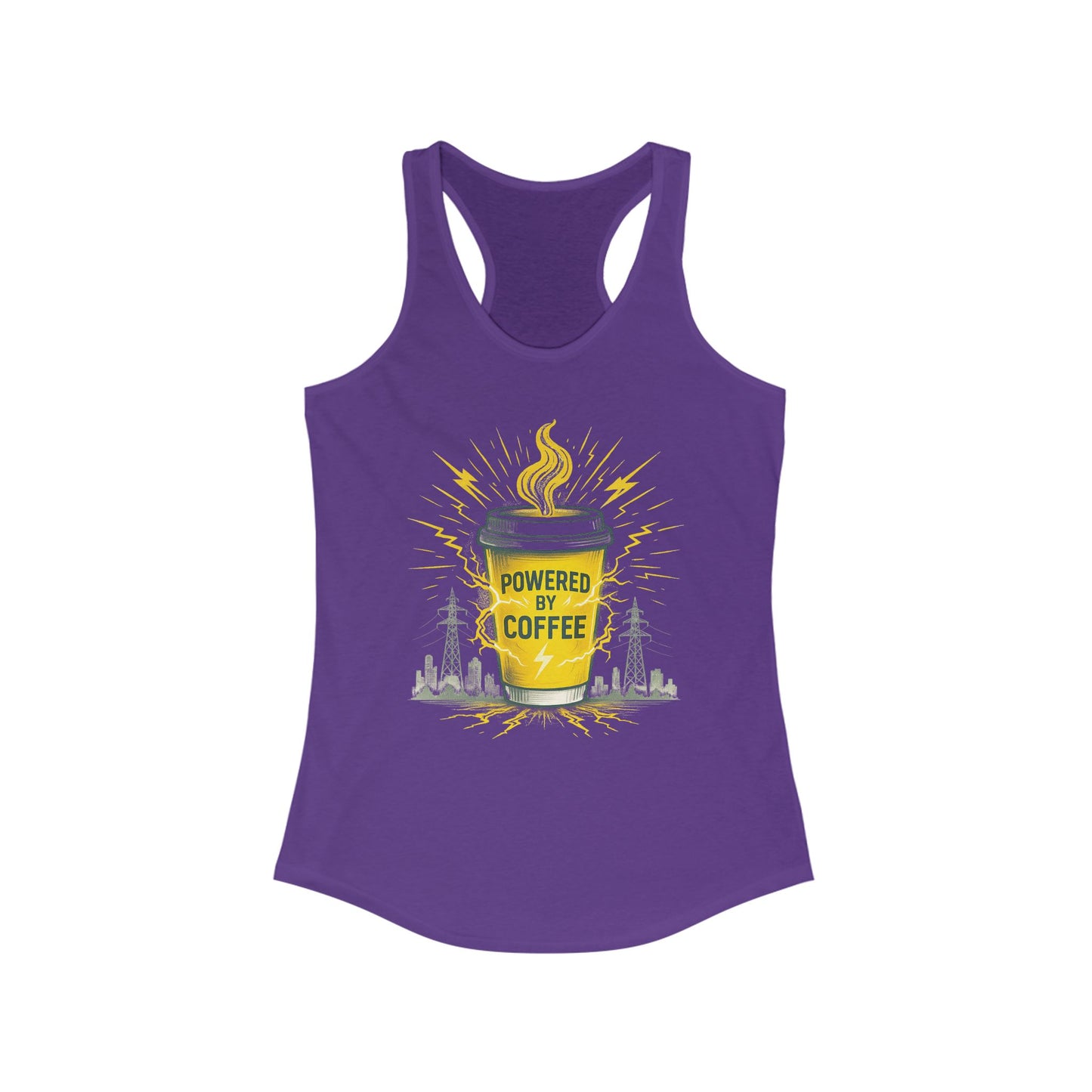 Powered by Coffee Racerback Tank for Women