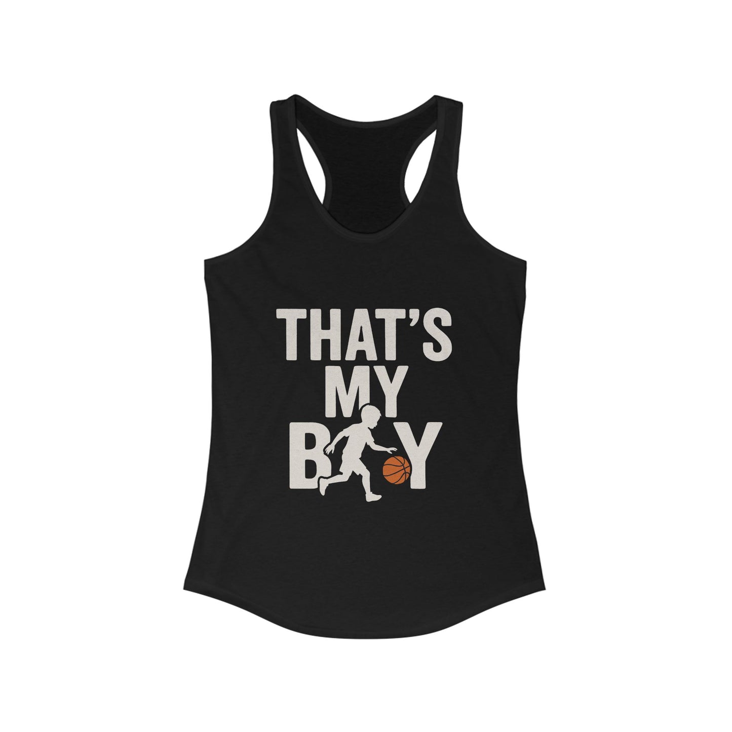 That's My Boy Sports Mom Racerback Tank