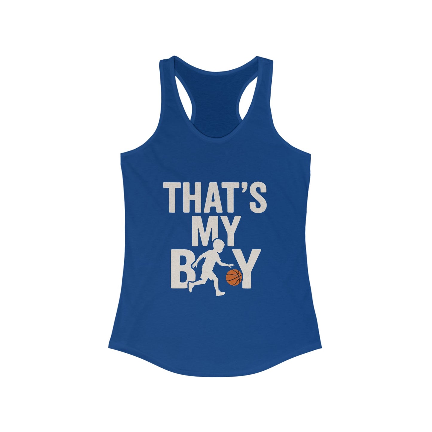 That's My Boy Sports Mom Racerback Tank