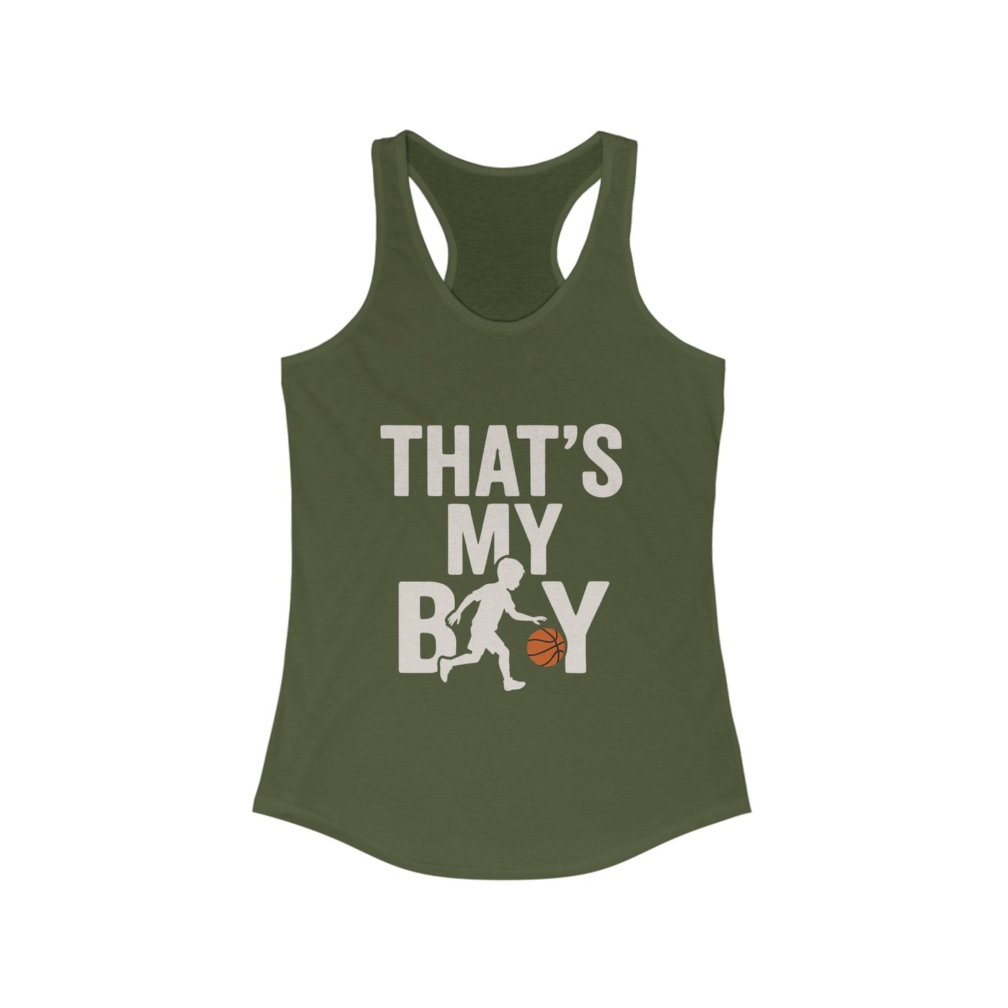 That's My Boy Sports Mom Racerback Tank