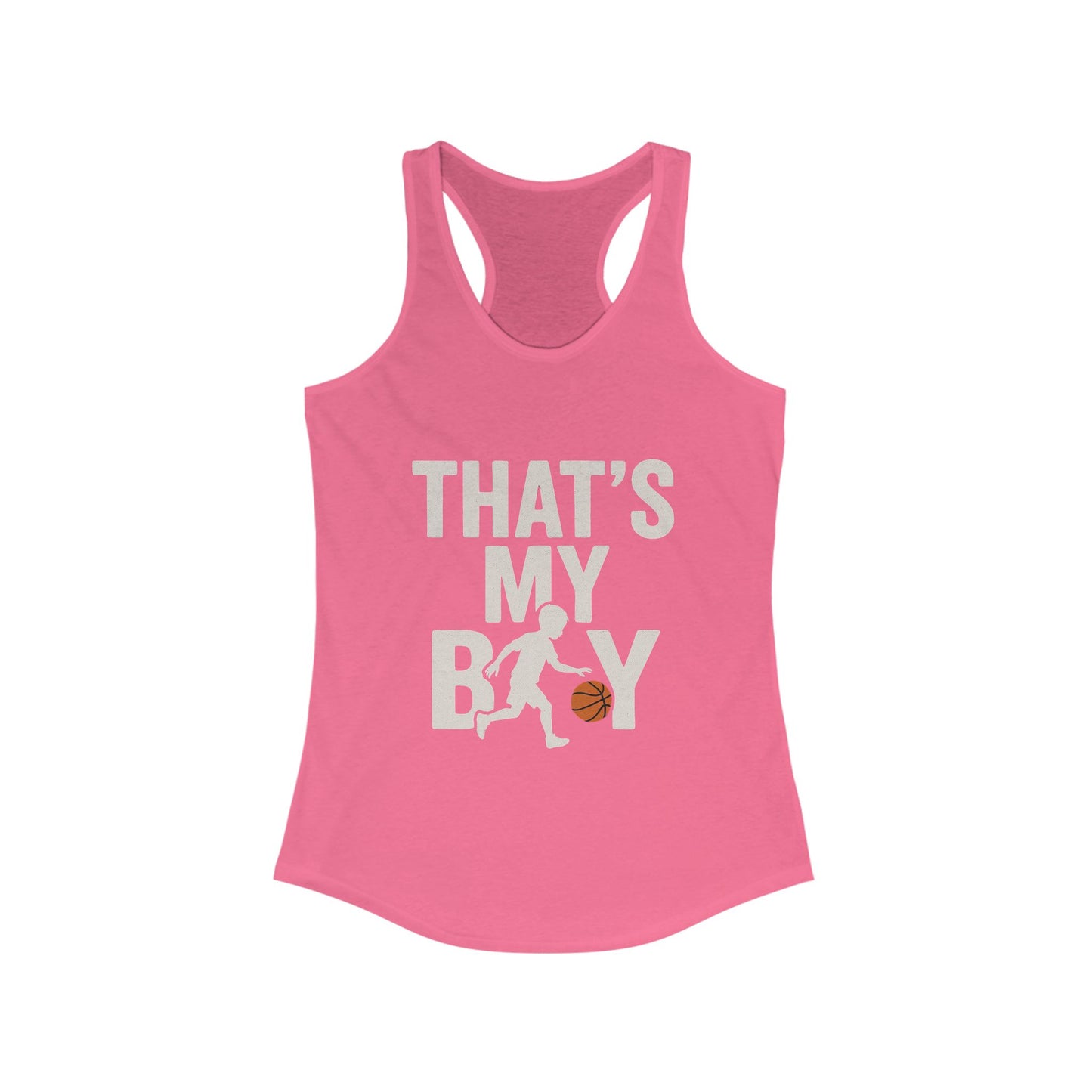 That's My Boy Sports Mom Racerback Tank