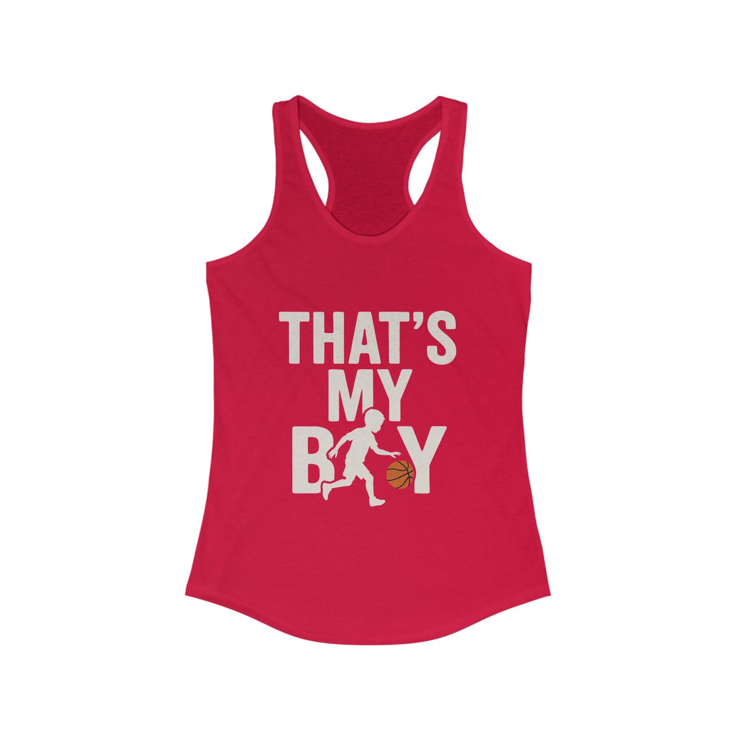 That's My Boy Sports Mom Racerback Tank