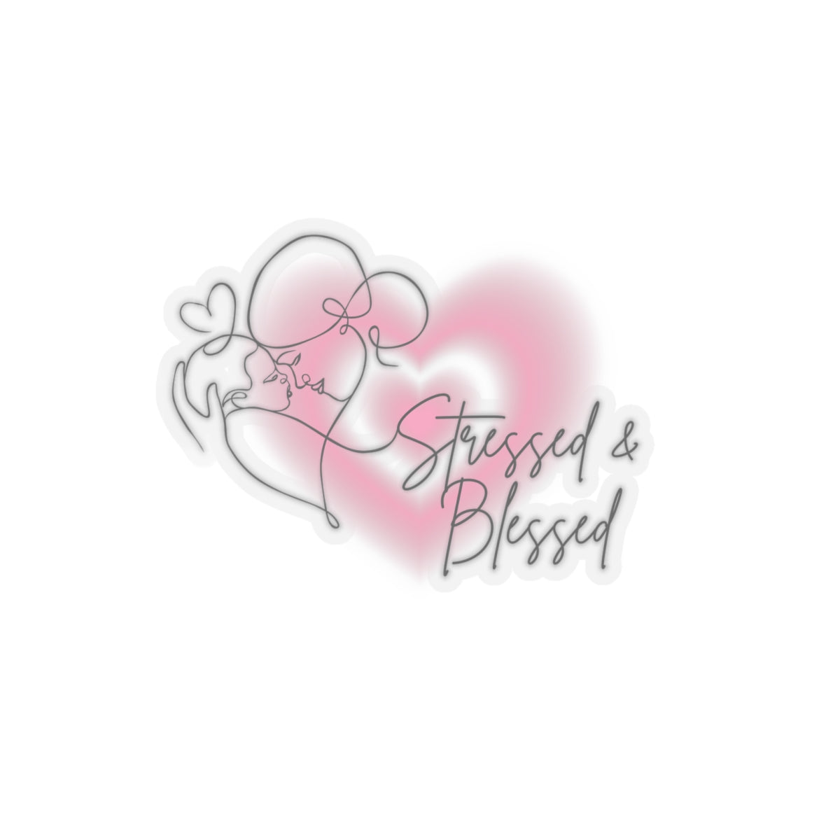 Stressed and Blessed Sticker