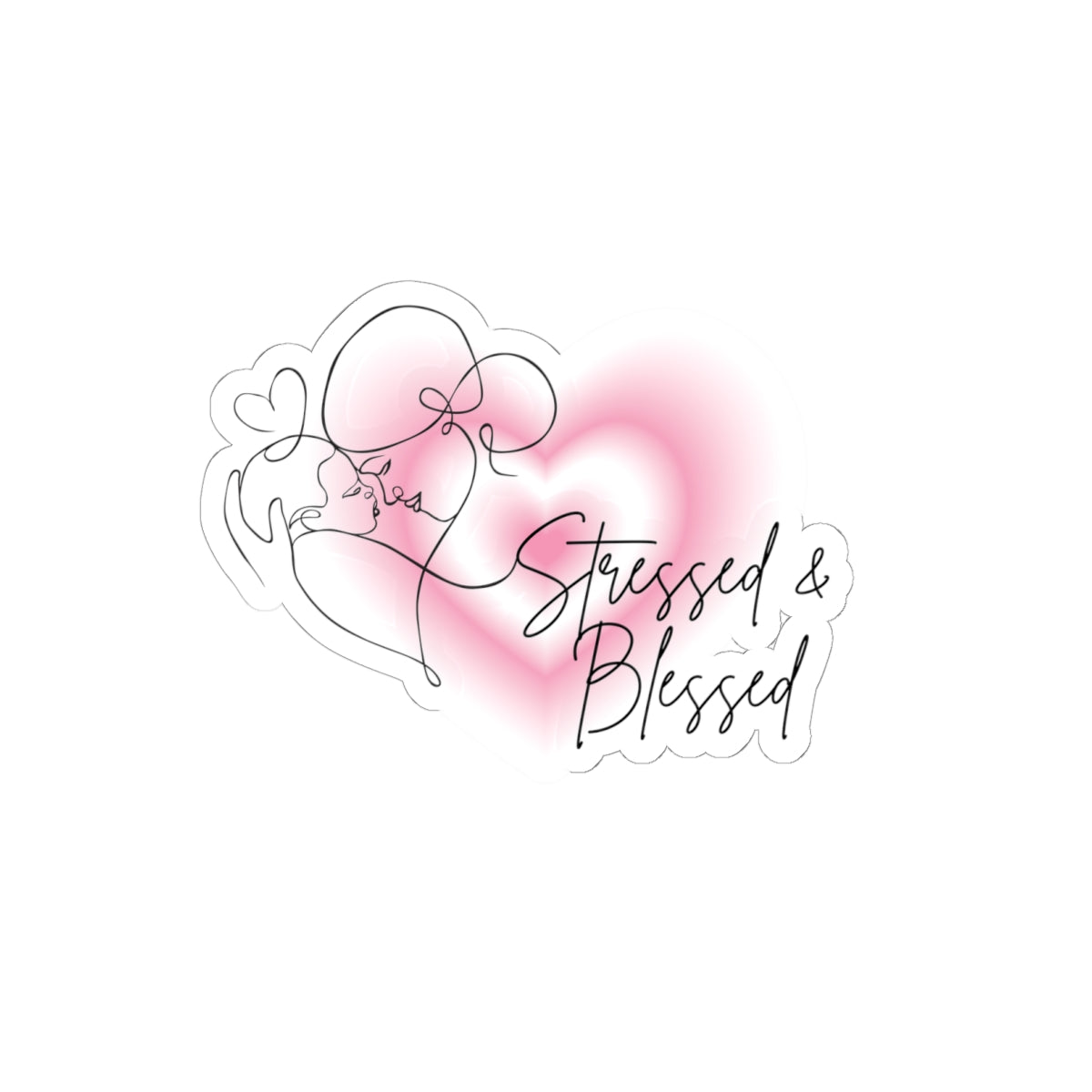 Stressed and Blessed Sticker