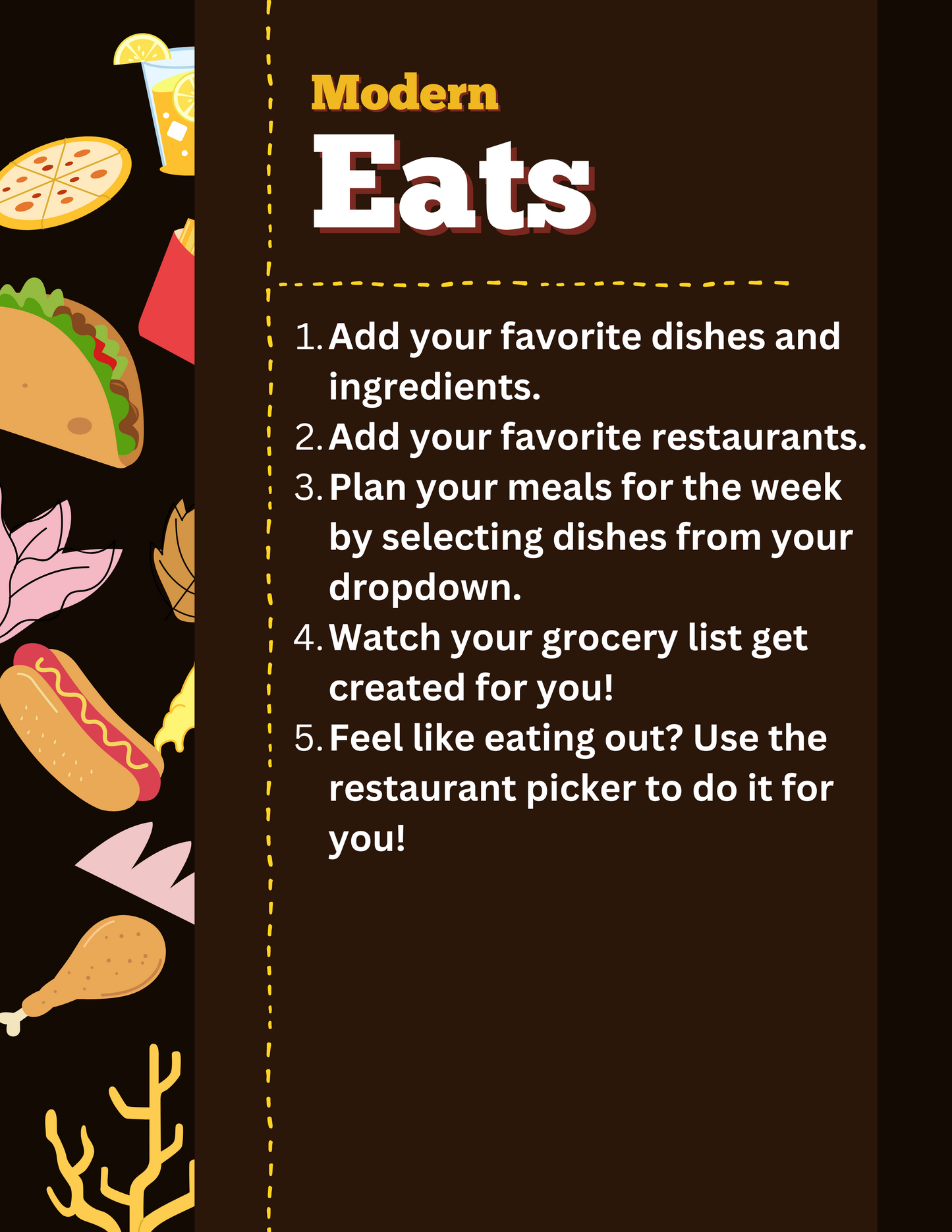 Modern Eats - Meal Planner / Grocery Generator