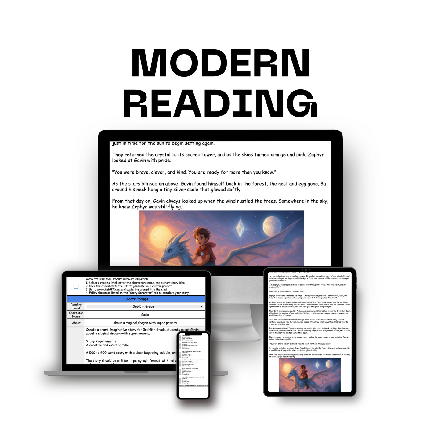Modern Reading - Custom Story Generator