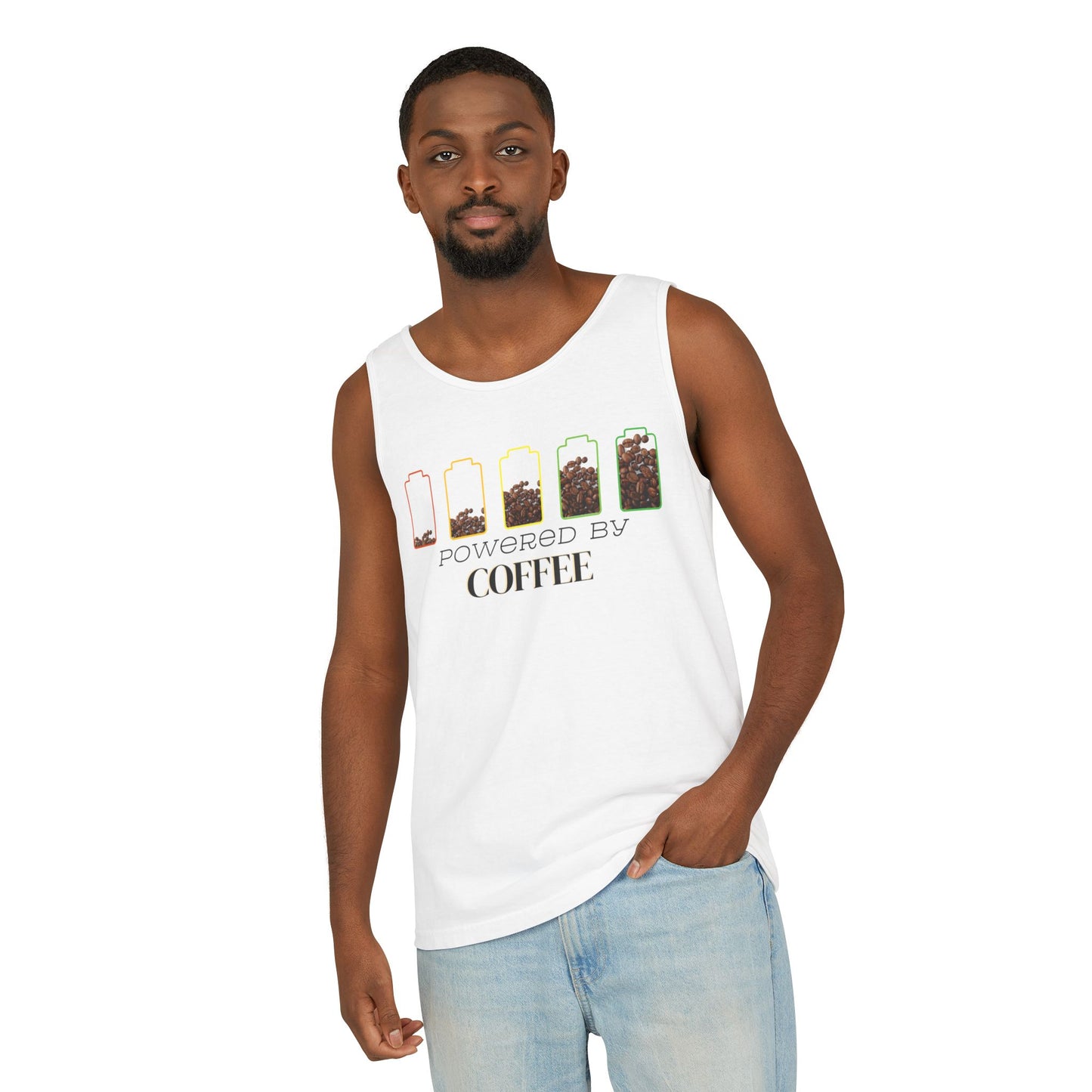 Powered by Coffee Men's Tank Top