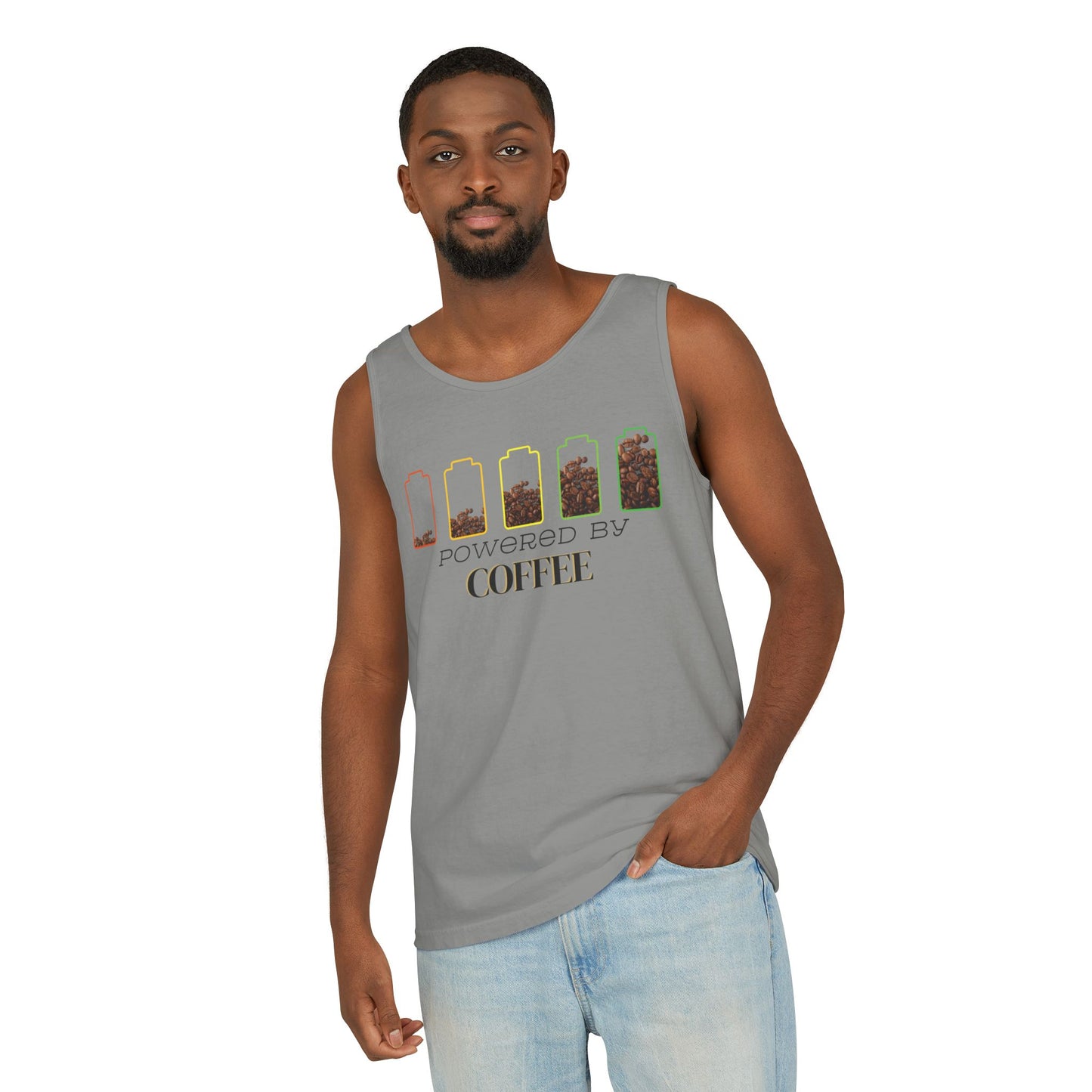 Powered by Coffee Men's Tank Top