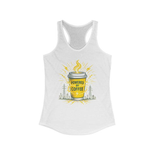 Powered by Coffee Racerback Tank for Women