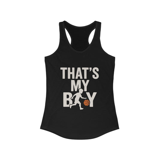 That's My Boy Sports Mom Racerback Tank