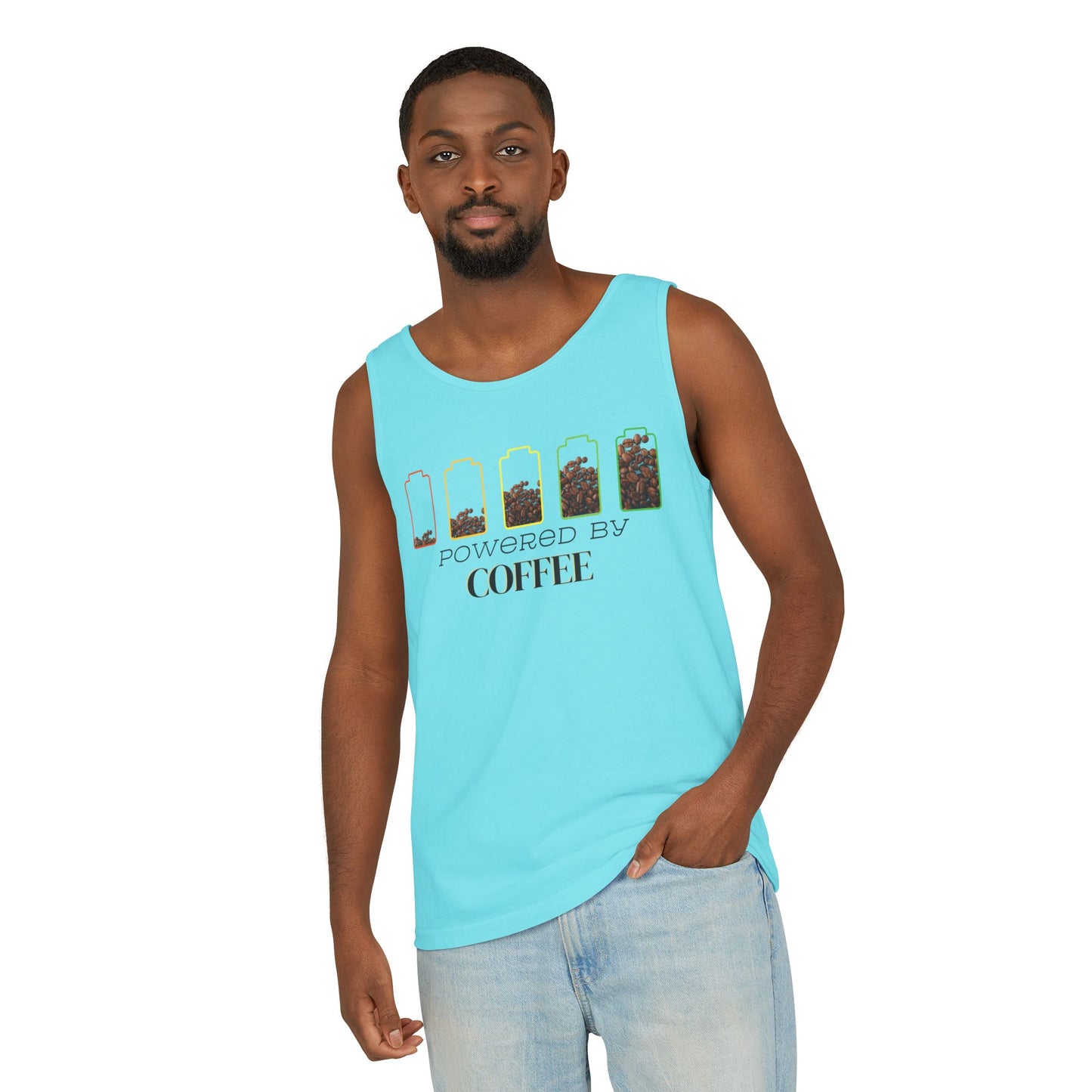 Powered by Coffee Men's Tank Top