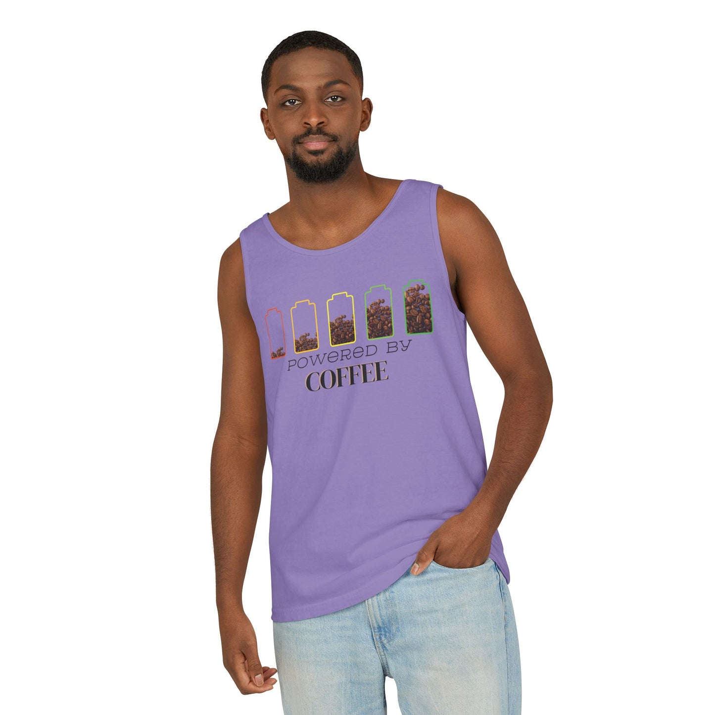 Powered by Coffee Men's Tank Top