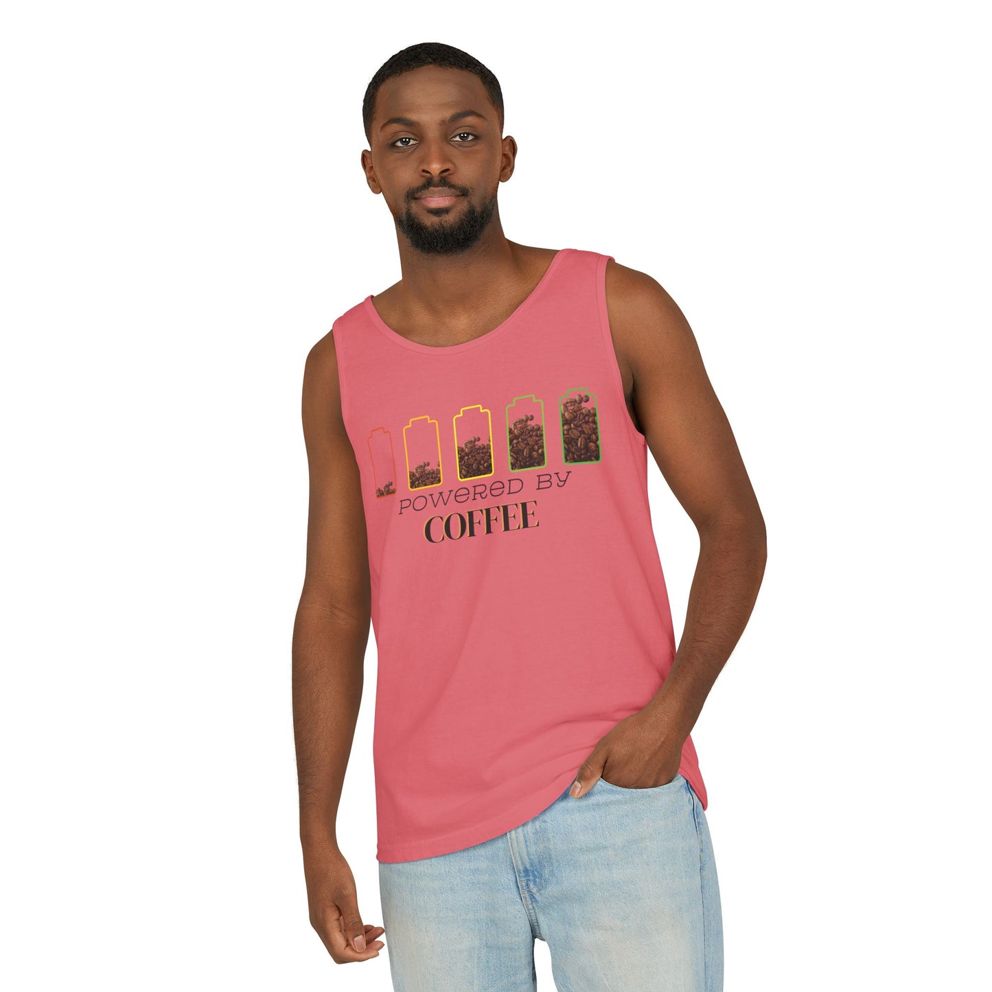 Powered by Coffee Men's Tank Top