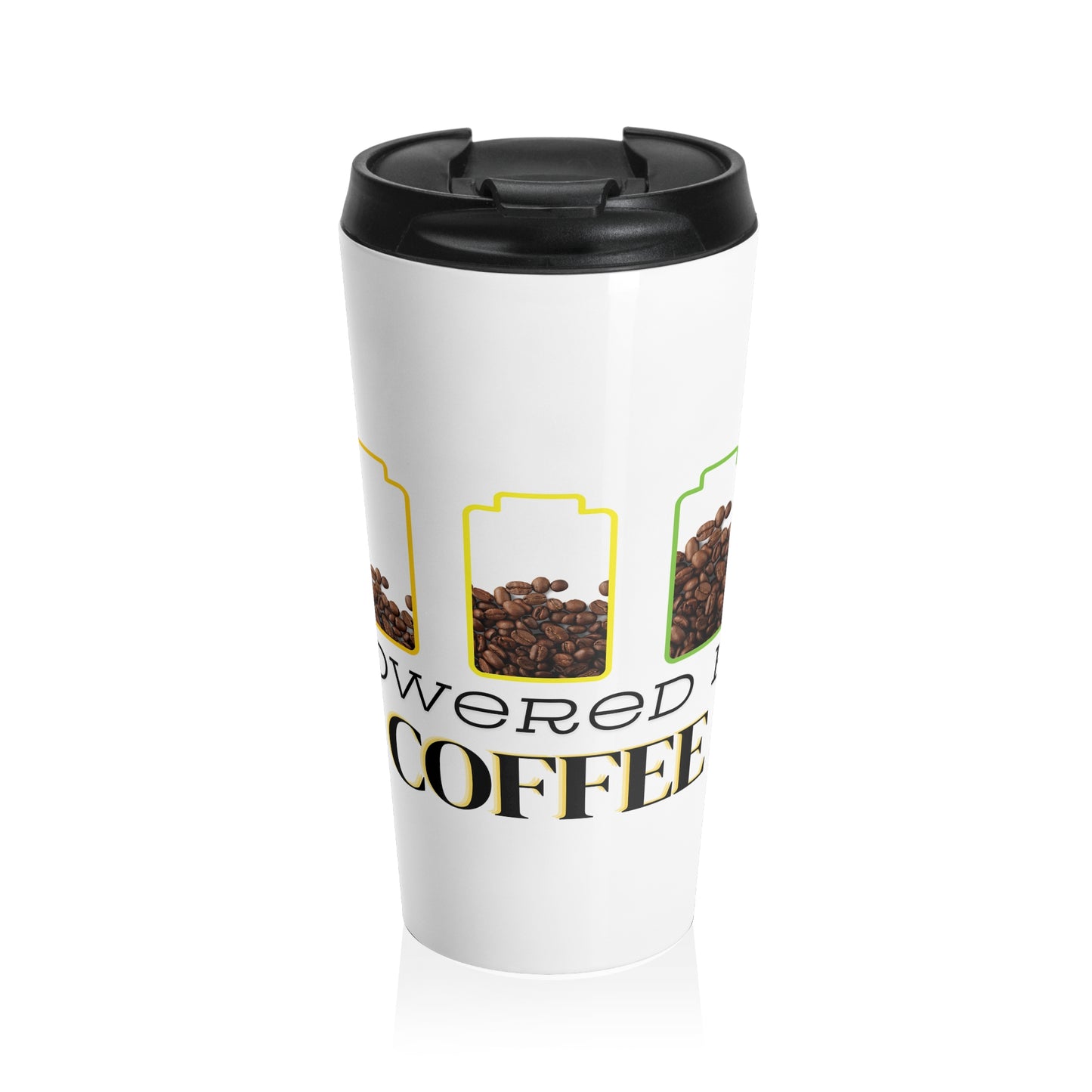 Powered by Coffee Stainless Steel Mug