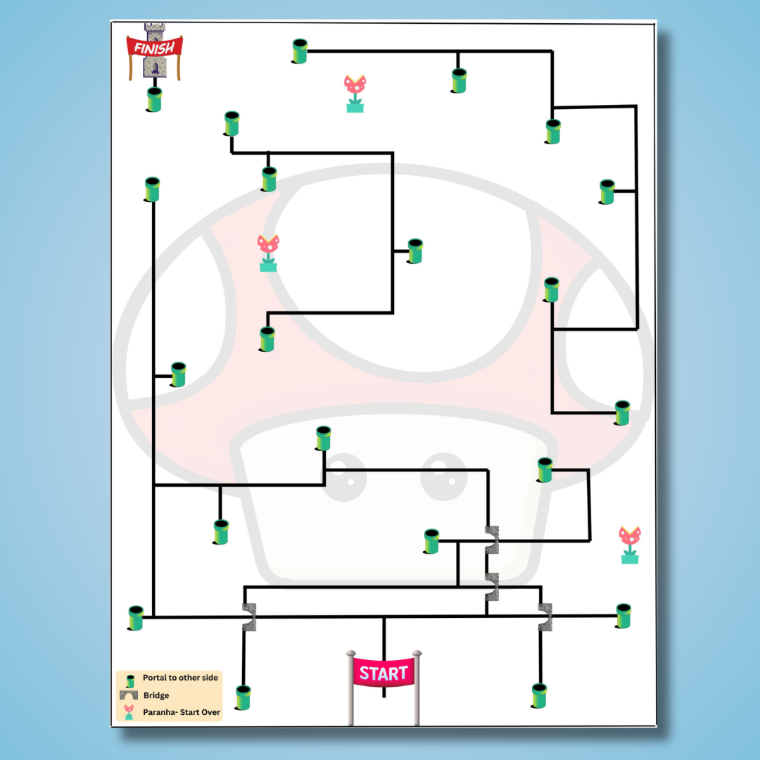 Double-Sided Maze Printout