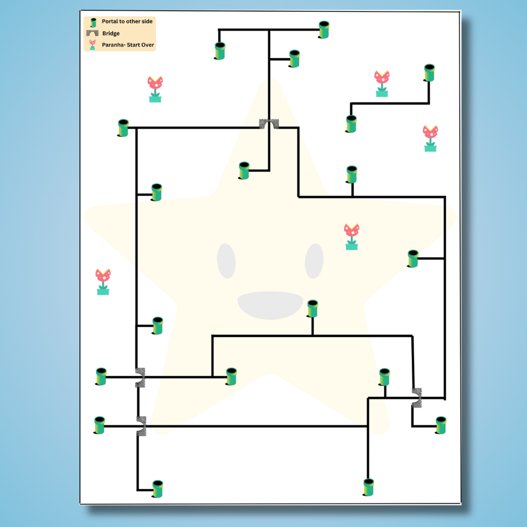 Double-Sided Maze Printout