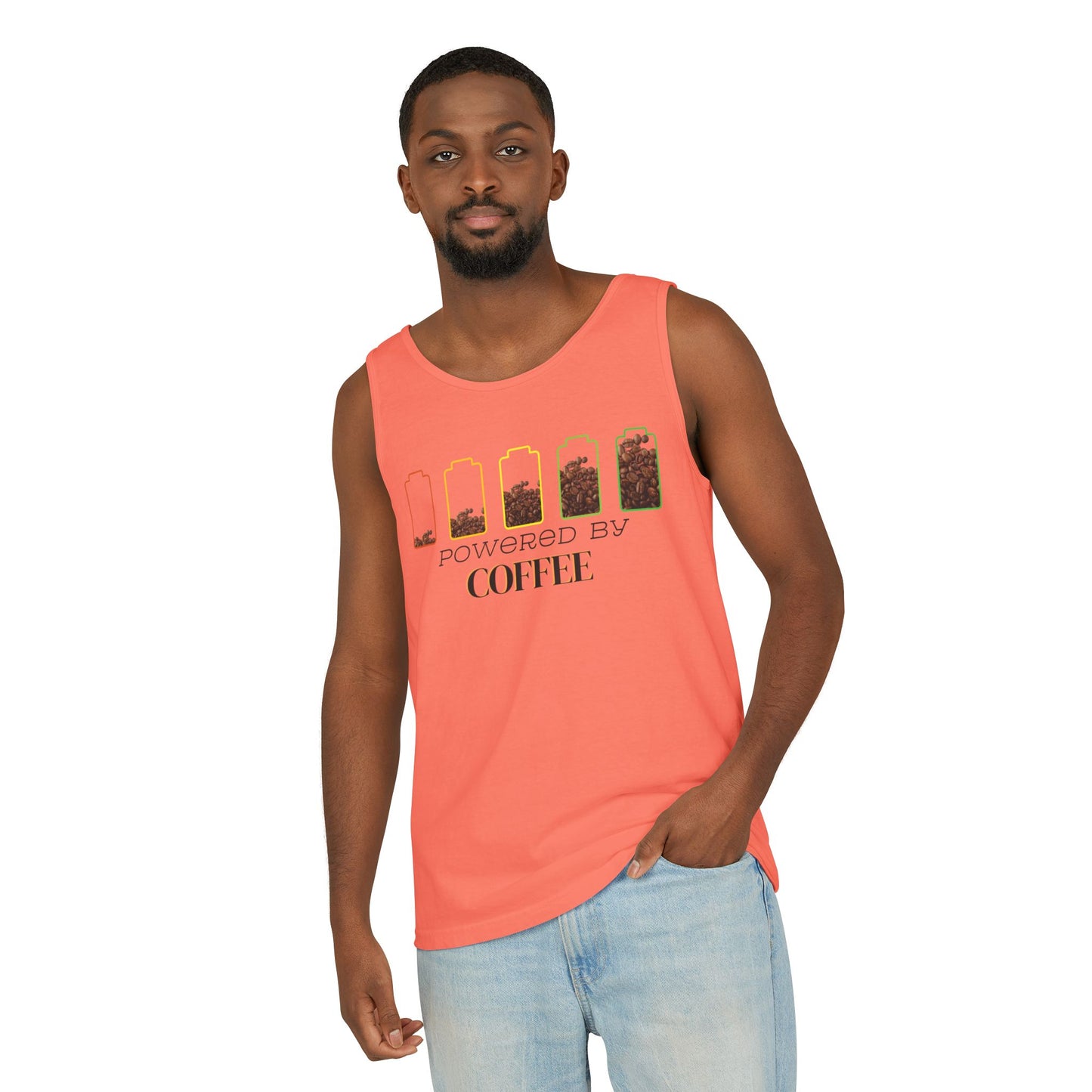 Powered by Coffee Men's Tank Top