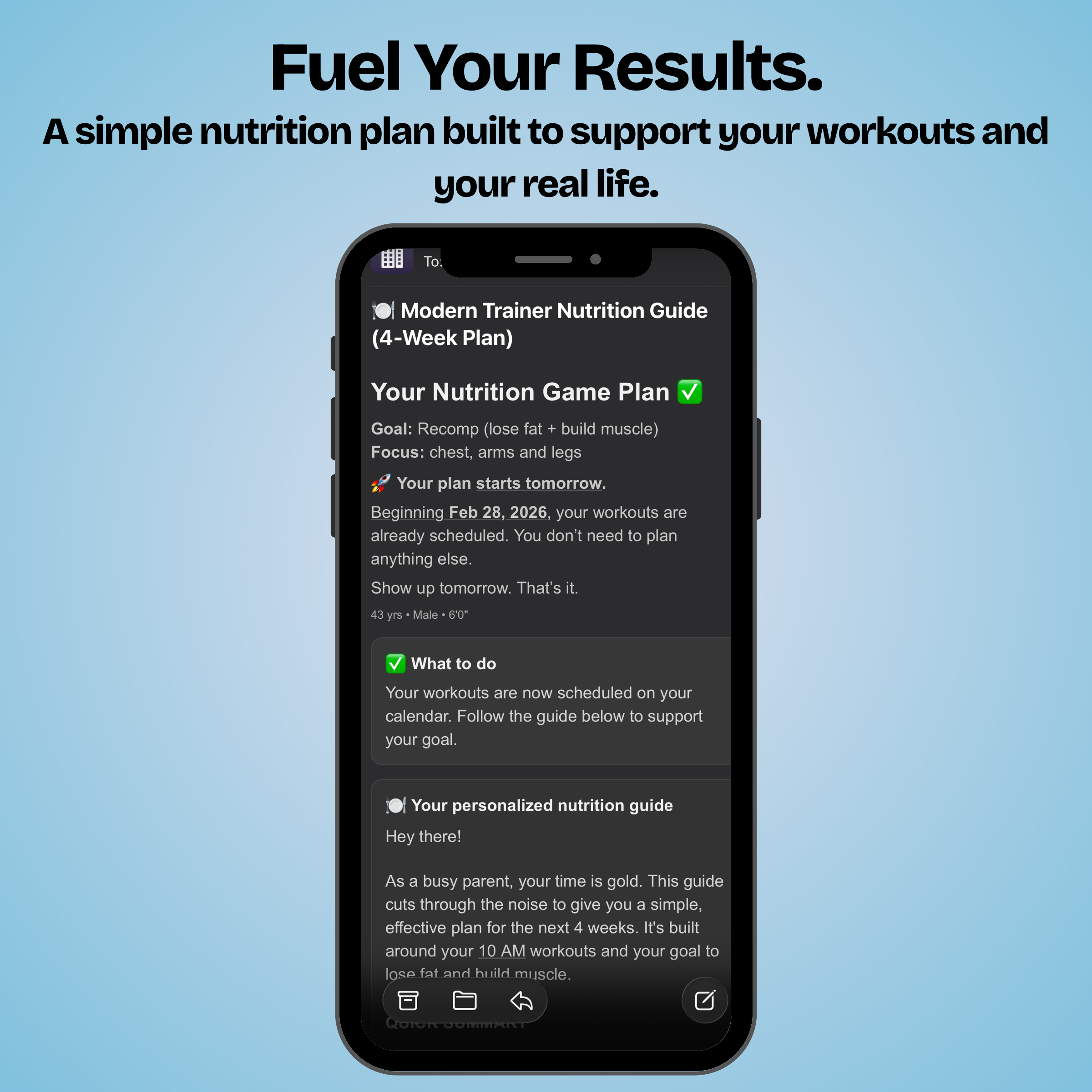 Modern Trainer - Custom Workout Planner