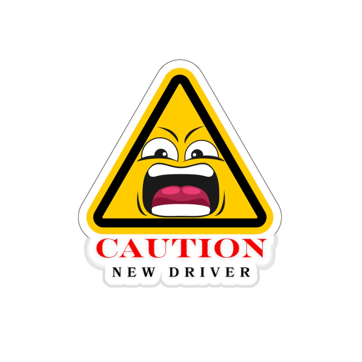 Caution: New Driver Sticker