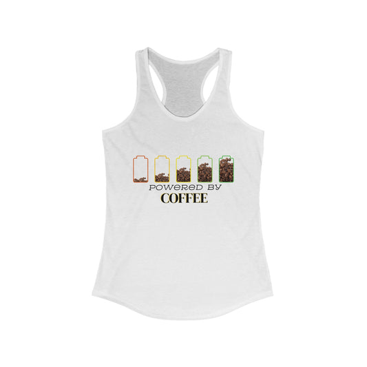 Powered by Coffee Womens Tank Top