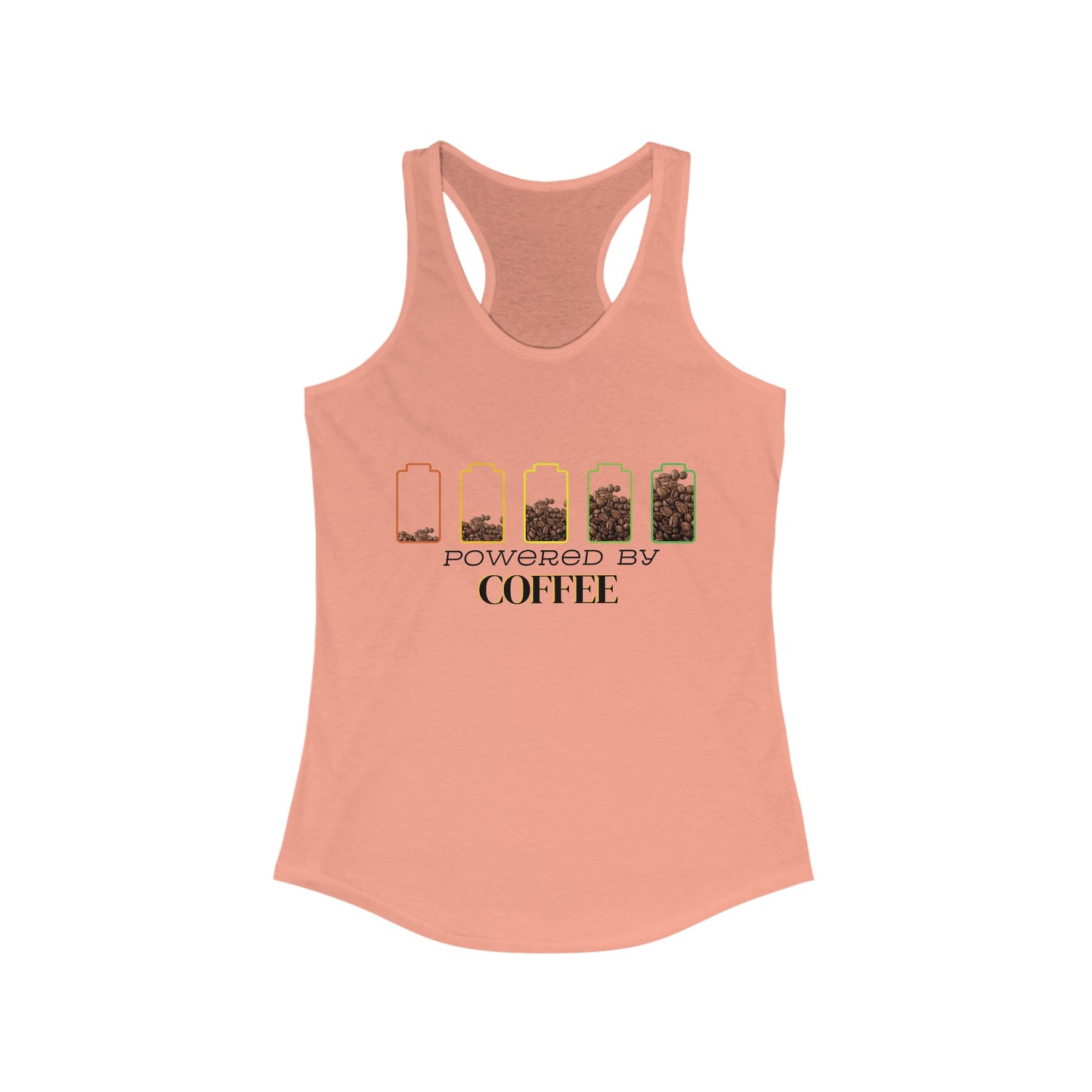 Powered by Coffee Womens Tank Top