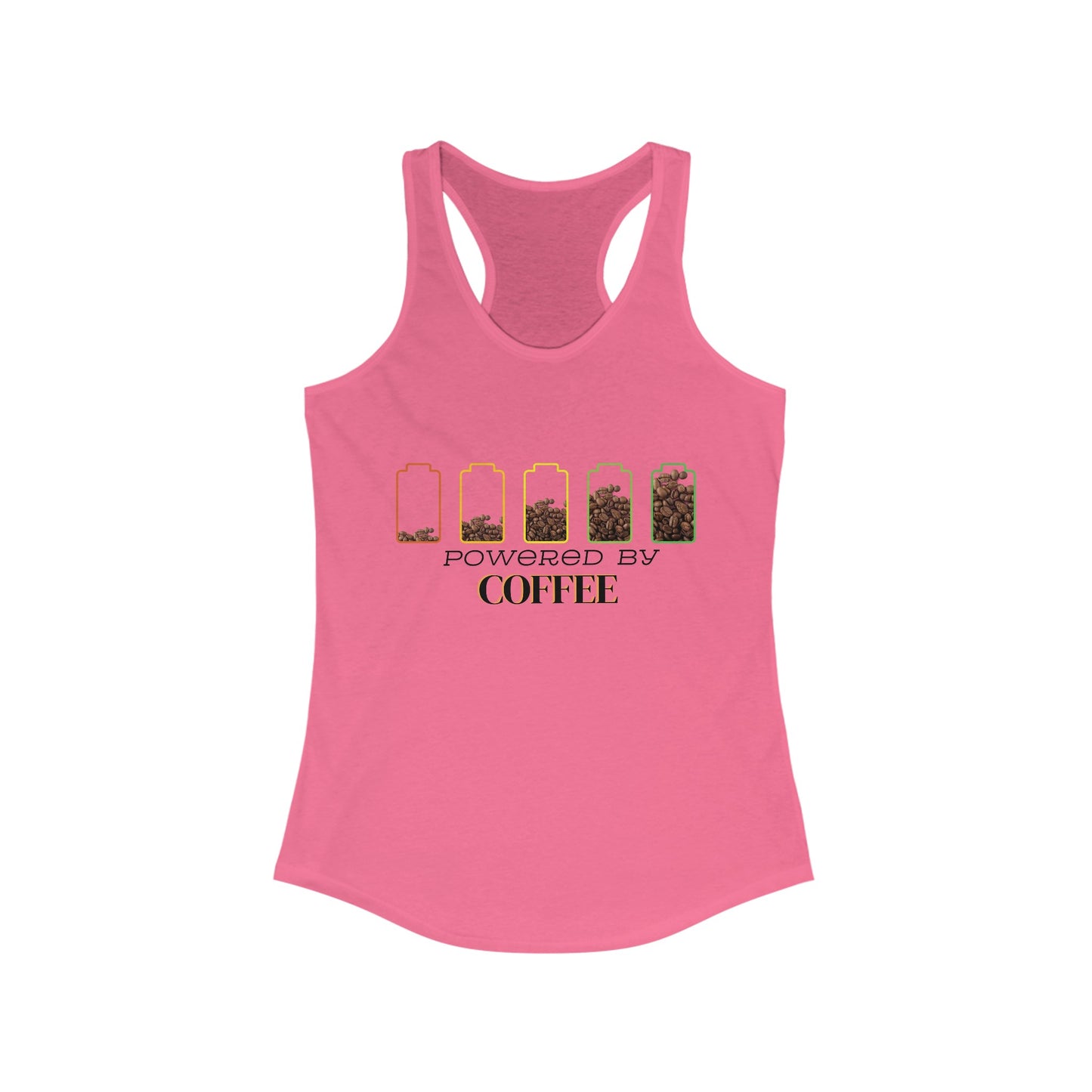 Powered by Coffee Womens Tank Top