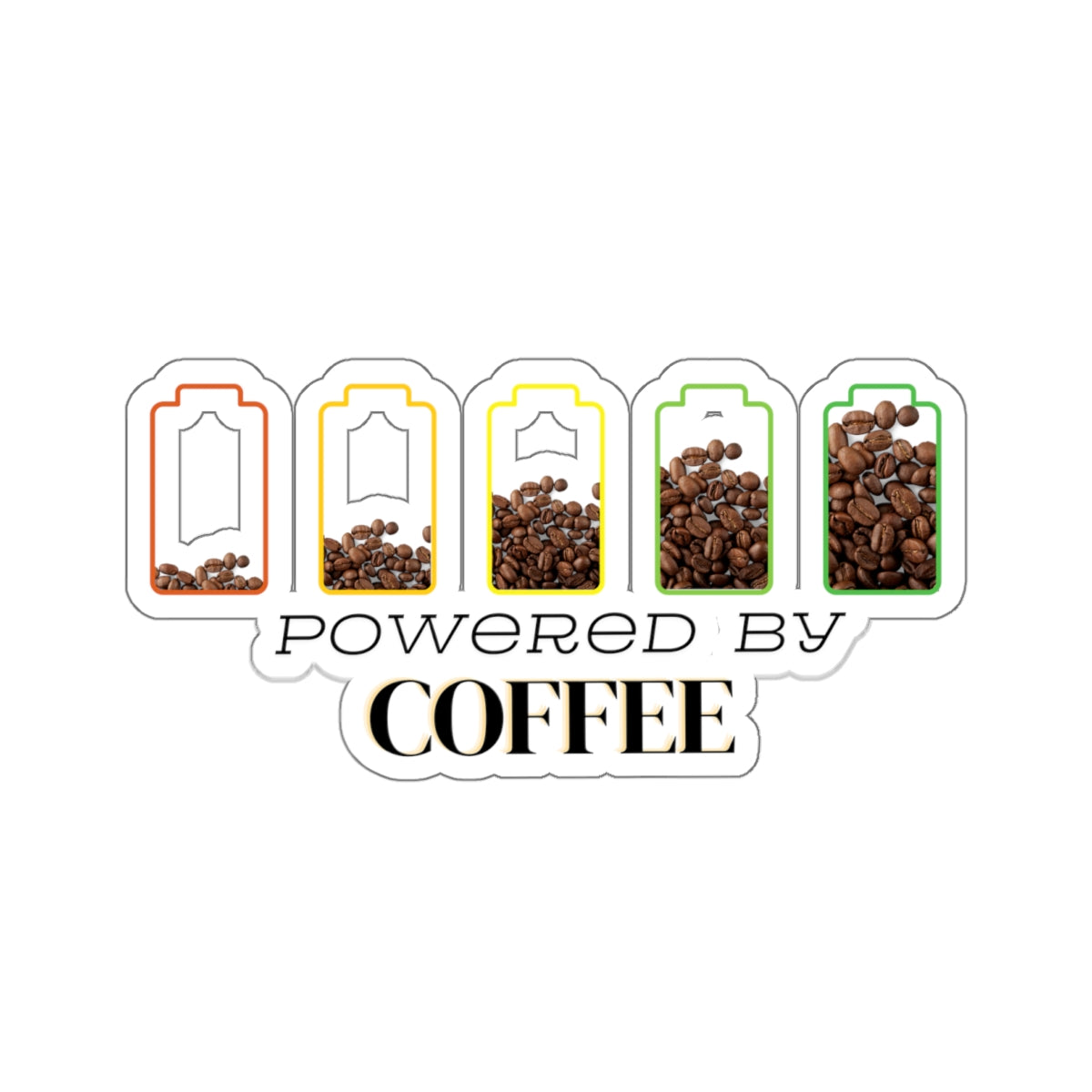 Powered by Coffee Sticker