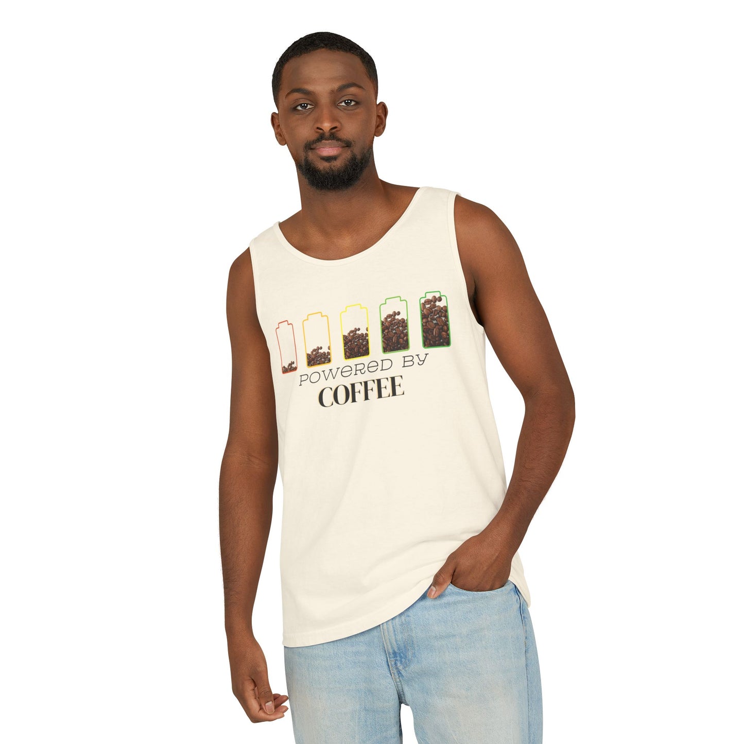 Powered by Coffee Men's Tank Top
