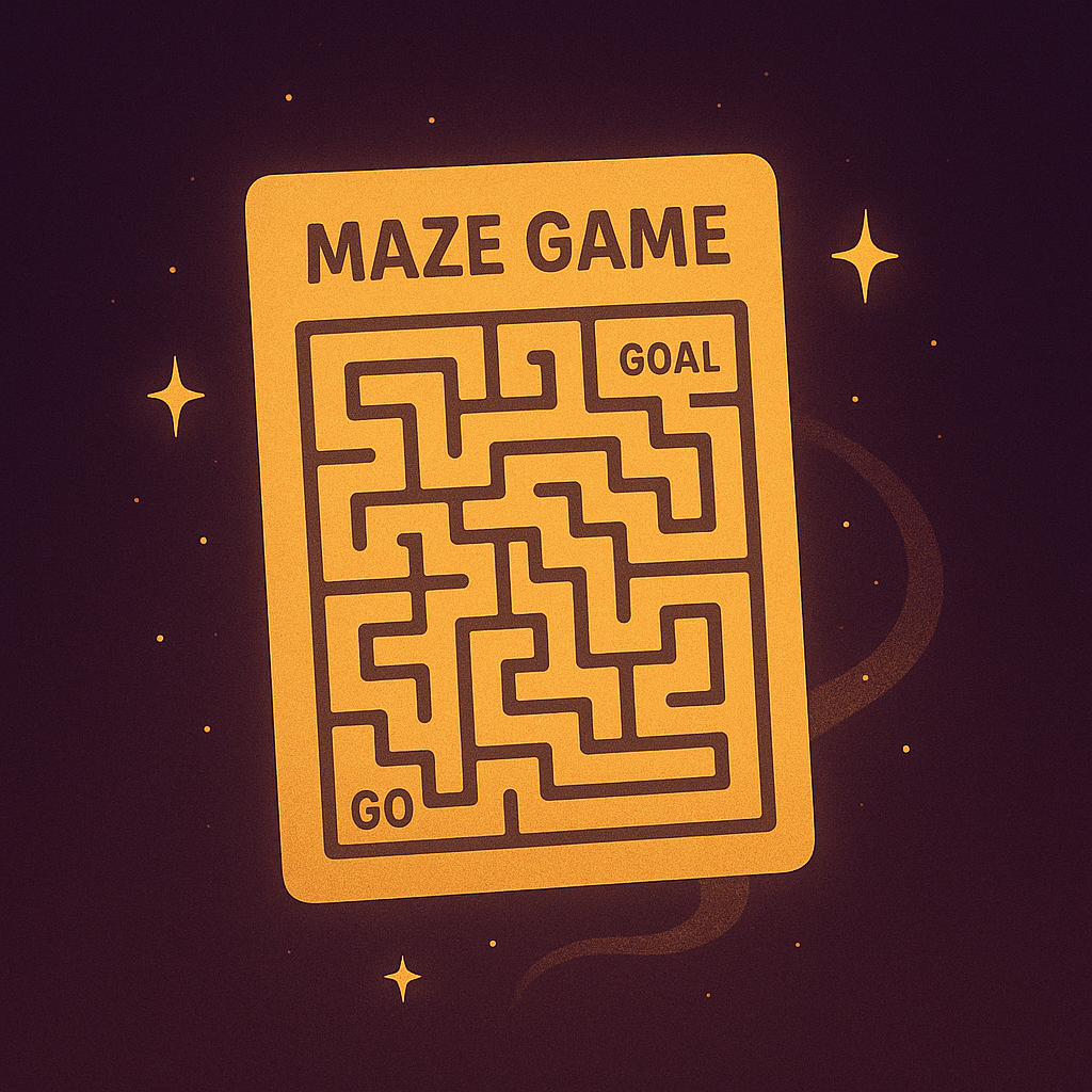 Double-Sided Maze Printout