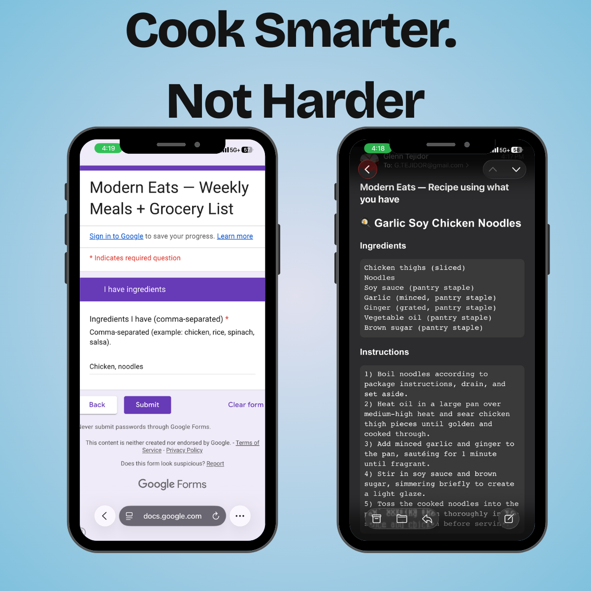 Modern Eats - Meal Planner / Grocery Generator - Coming Soon!